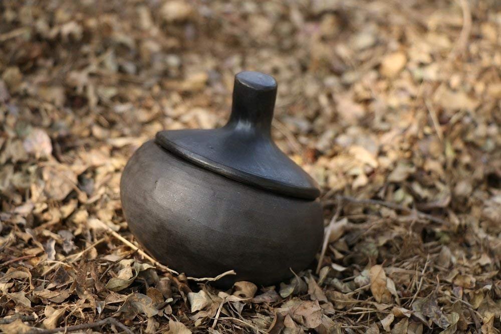 Luxurious Manipur Pottery Clay Round Sugar Pot/Cup - Image 3