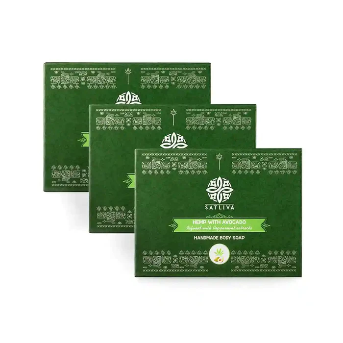 Satliva Avocado Body Soap Bar with Hemp - Image 2