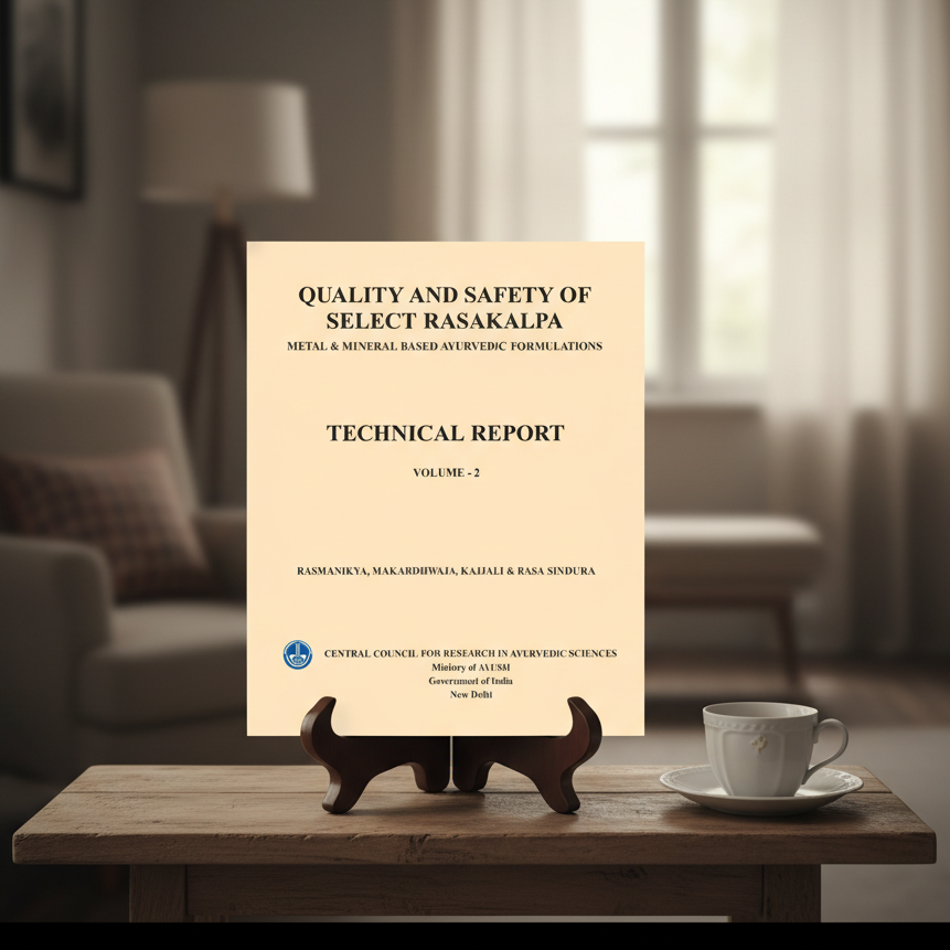 Quality and Safety of Select Rasakalpa -Metal & Mineral Based Ayurvedic Formulations (Rasmanikya, Makardhwaja, kajjali & Rasa Sindura) - Volume 2