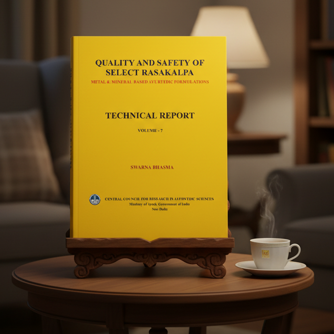 Quality and Safety of Select Rasakalpa -Metal & Mineral Based Ayurvedic Formulations ( Swarna Bhasma) - Volume 7